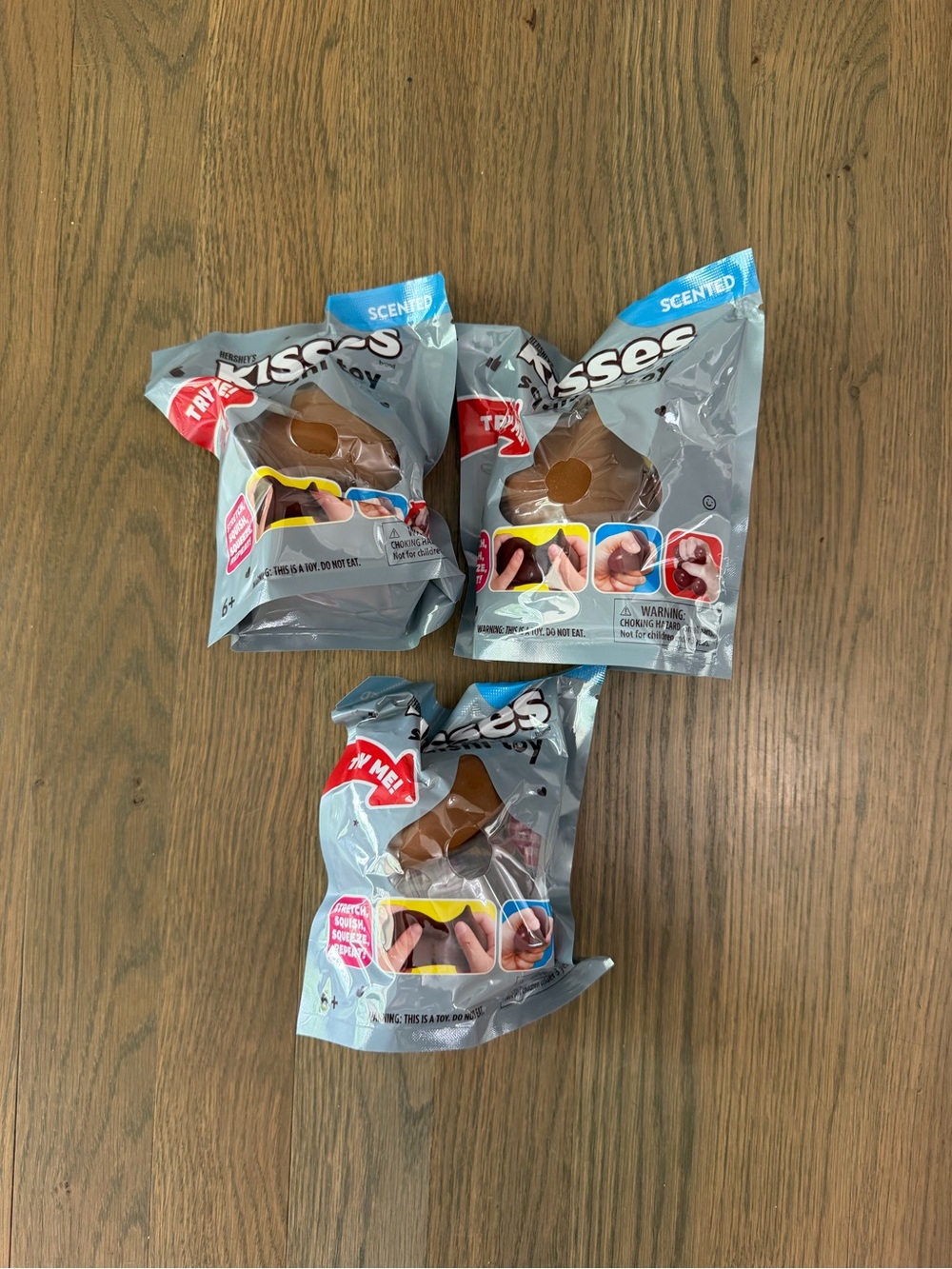 NEW 3X Hershey Kiss Scented Kiss-Shaped Squishy Toy
